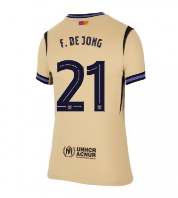 Barcelona Frenkie de Jong #21 Segunda Equipación Mujer 2025-26 Manga Corta Barcelona Frenkie de Jong #21 Segunda Equipación Mujer 2025-26 Manga Corta
